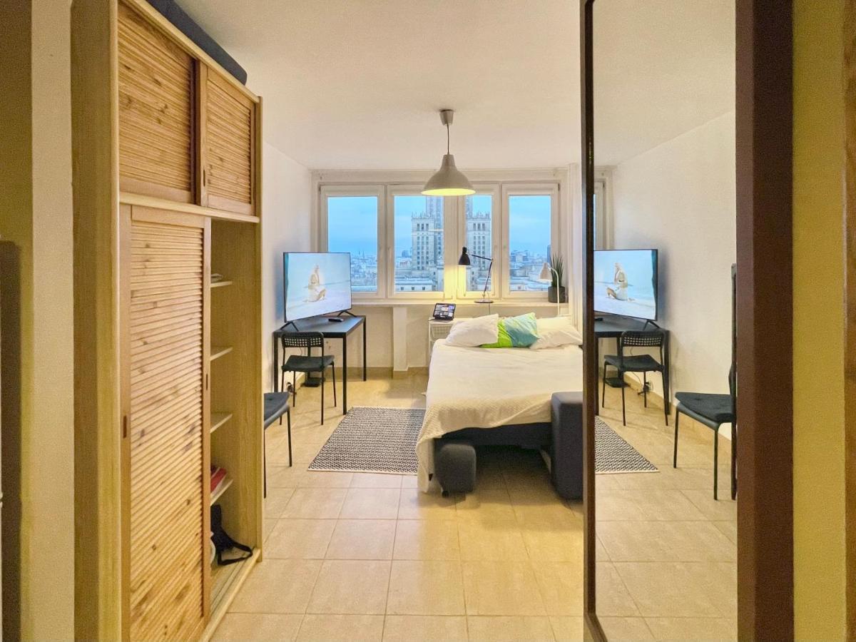 Super Apartament Palace 2X Metro Fast Wifi 500 Mbs Netflix Appletv Smarttv Panorama Miasta Warsaw Exterior photo